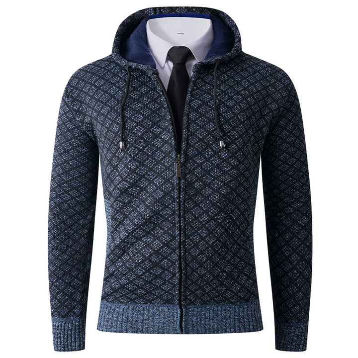 Stylish hooded jacket for men with structured pattern Lune London