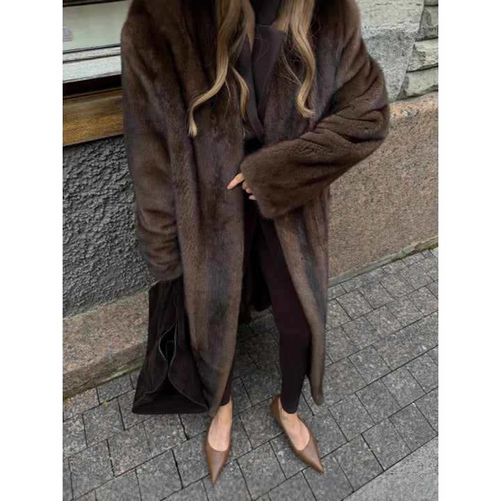 Women Elegant Fleece Coat Amarae