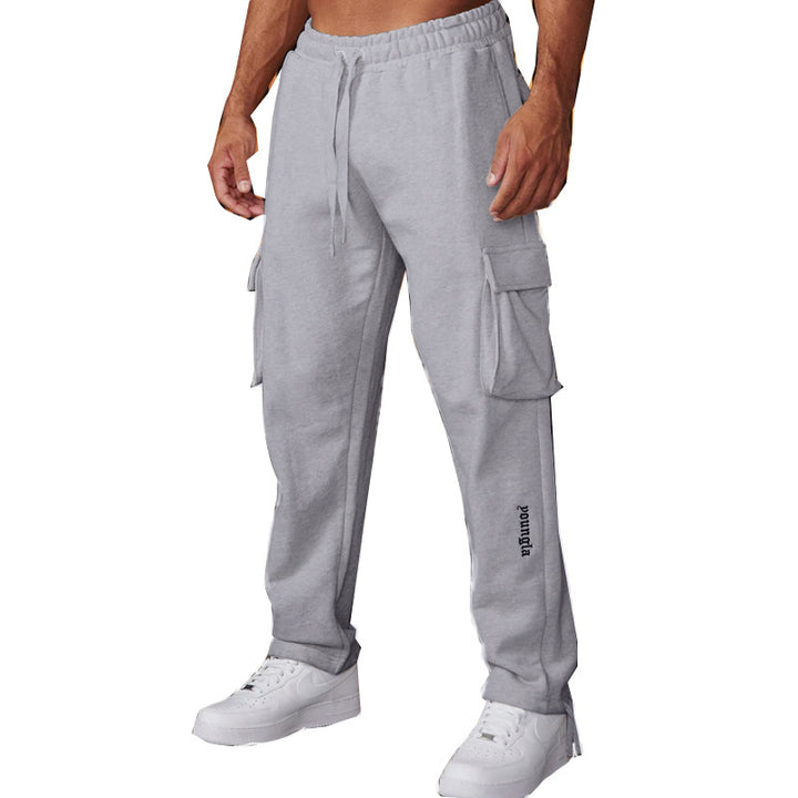 Men's cargo joggers with elastic waistband and practical side pockets Lune London