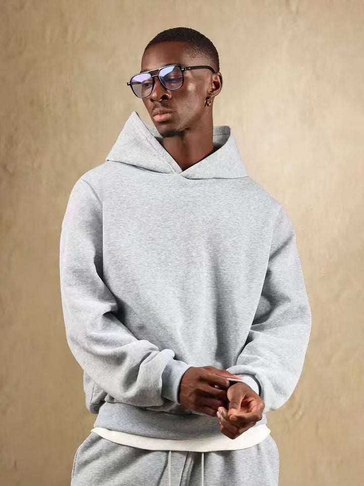 Casual hooded sweatshirt for men in soft material Lune London