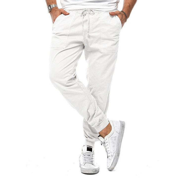 Men's cargo jogger pants with elastic waist and convenient pockets Lune London