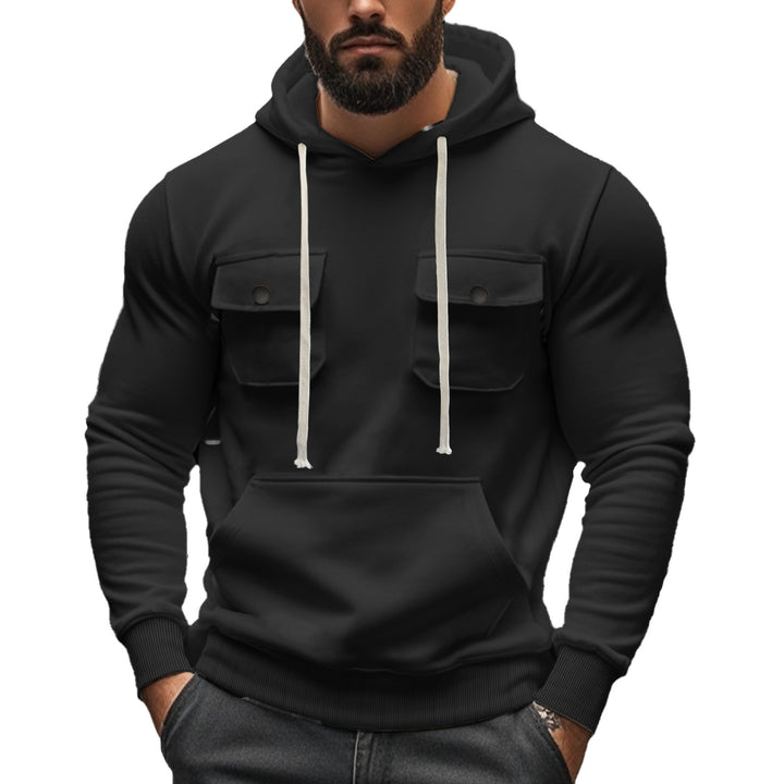 Men's hoodie with stylish chest pockets Lune London