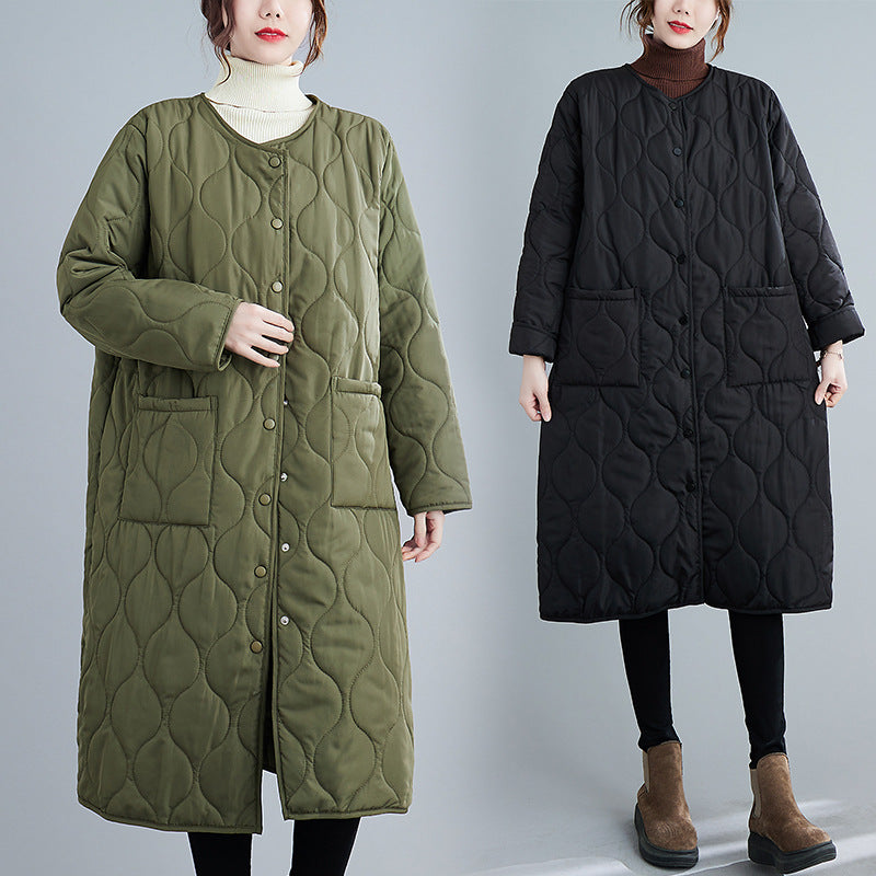 Lune London | Padded Jacket - Oversized Fit - Long Length - With Hood and Zipper