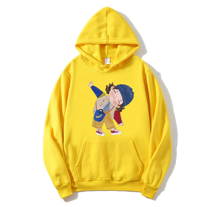 Ladies hoodie with playful children's design Chic & Stil