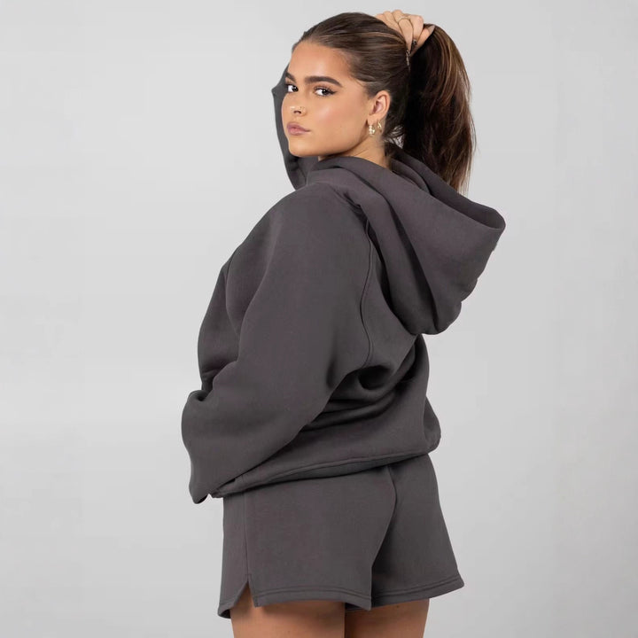 Ladies comfortable hoodie and shorts set Lune London