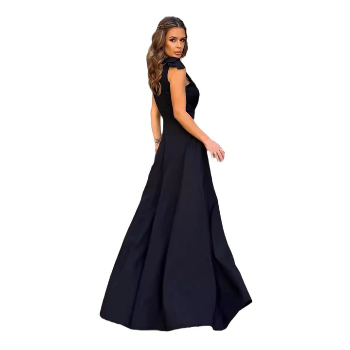 Dress evening sleeveless for women with high slit Lune London