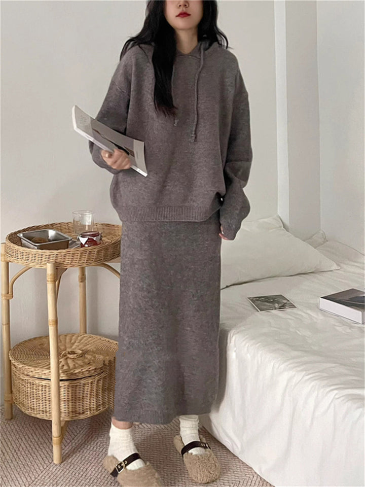 Robe hoodie pour femmes avec une coupe élégante et des poches pratiques Chic & Stil