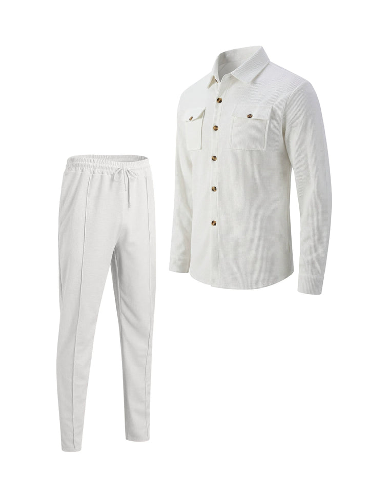 Men's Stylish Tracksuit with Structured Top and Elastic Waistband Lune London