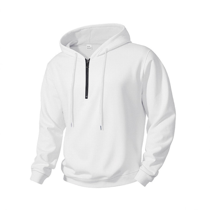 Men's Sporty Hoodie with Half-Zip Closure Lune London