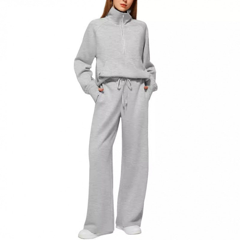 Ladies zip hoodie comfortable and wide pants Lune London