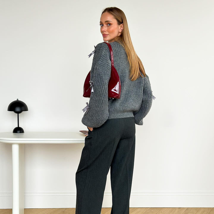 Cardigan for women with romantic ruffle details Lune London