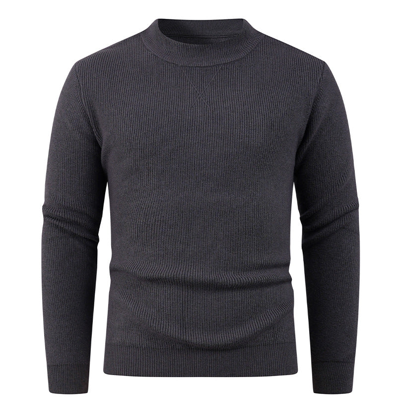 Structured men's sweater with round neck Lune London