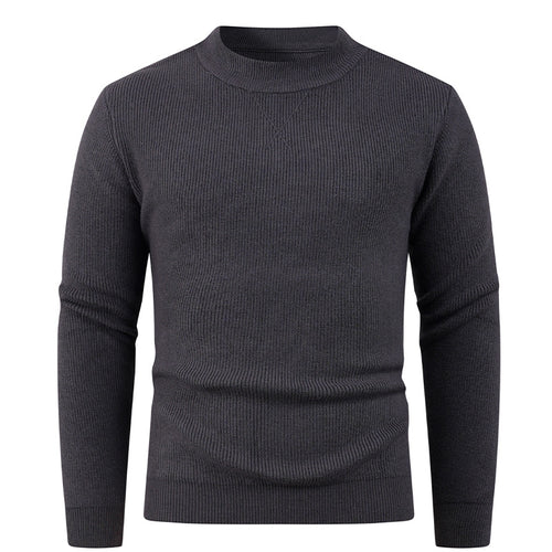 Structured men's sweater with round neck Amarae