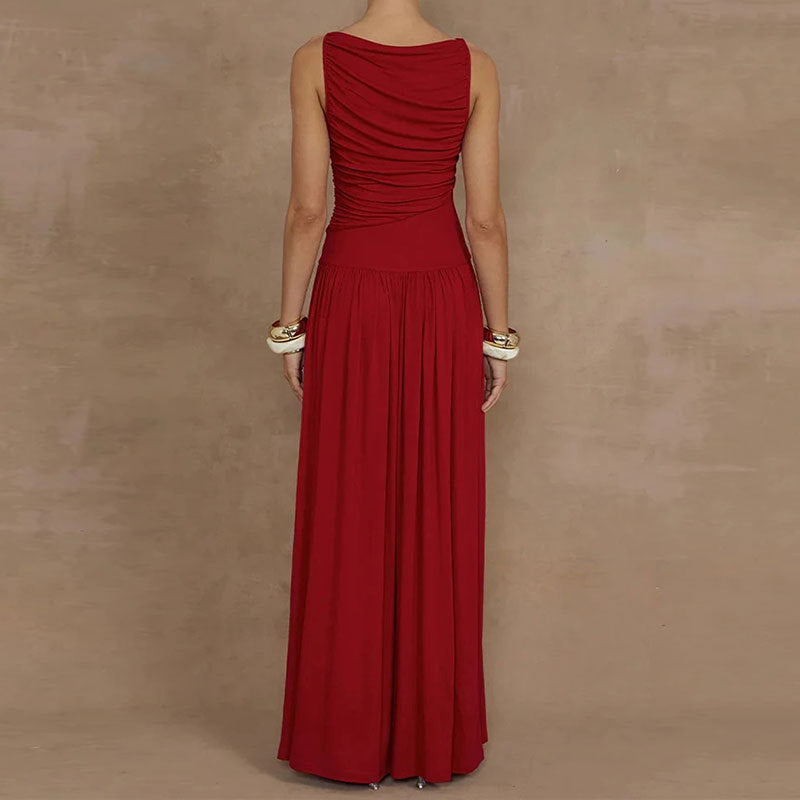 Robe maxi femme avec un drapé sophistiqué Chic & Stil