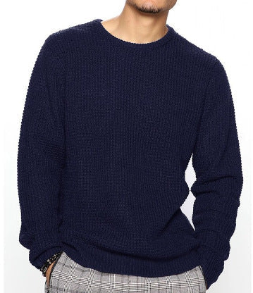 Men's Structured Sweater with Round Neck Lune London