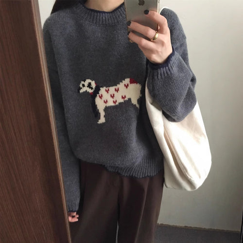 Cozy sweater for women with animal pattern Amarae