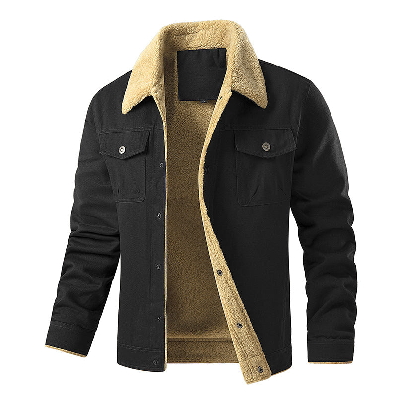 Men's Insulated Utility Jacket with Teddy Lining Chic Und Stil