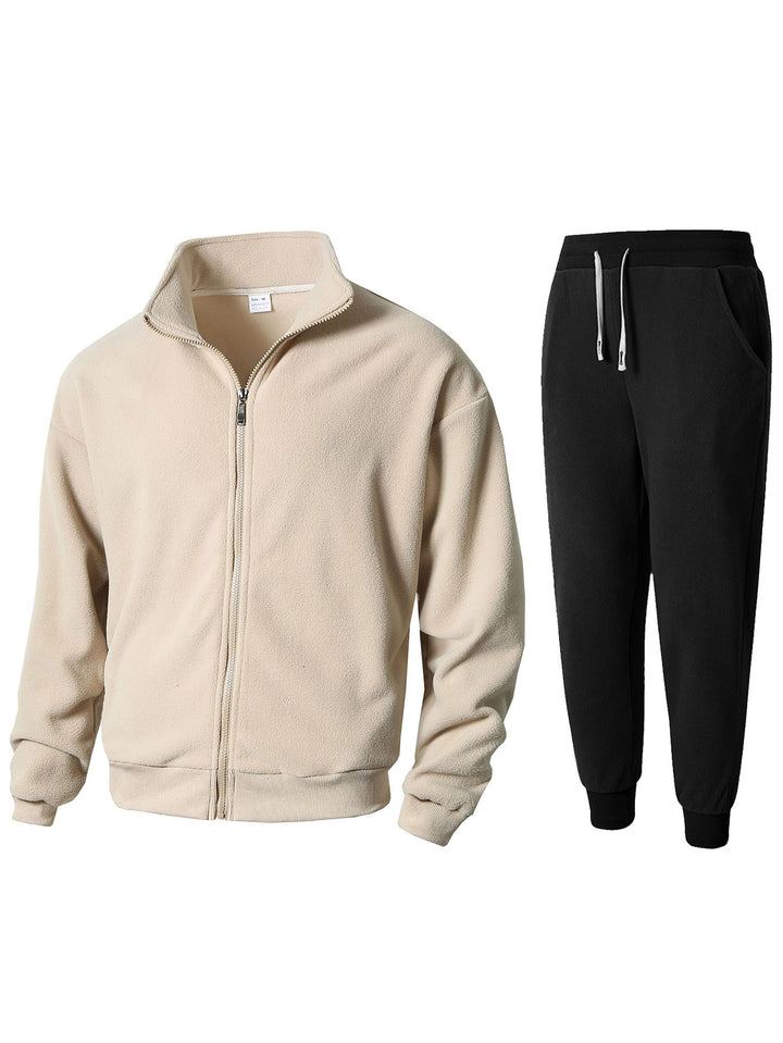 Lune London Men's Polar Fleece Loungewear with High Collar