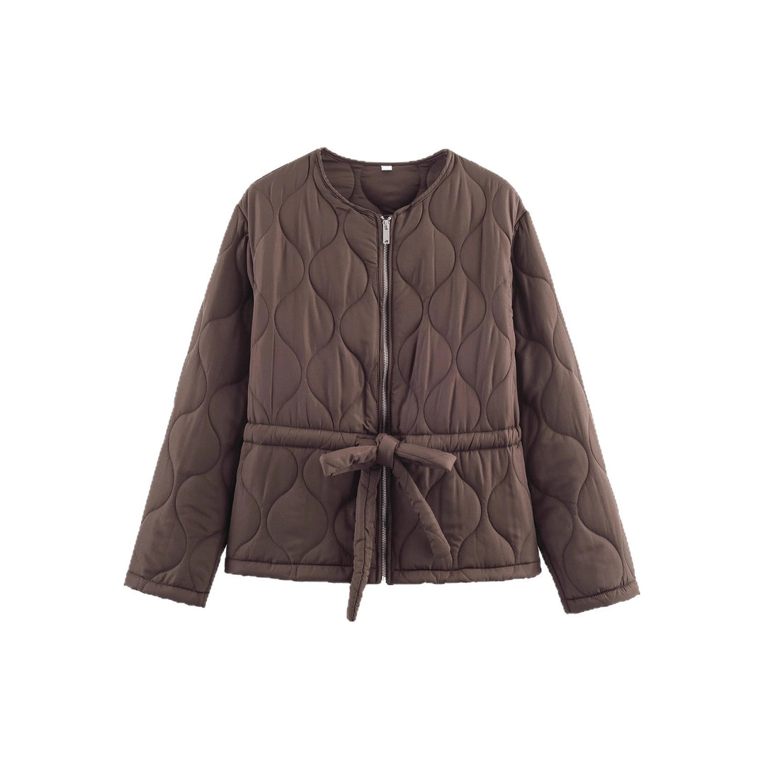 Quilted casual jacket for women with waist belt Lune London