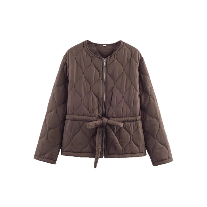 Quilted casual jacket for women with waist belt Lune London