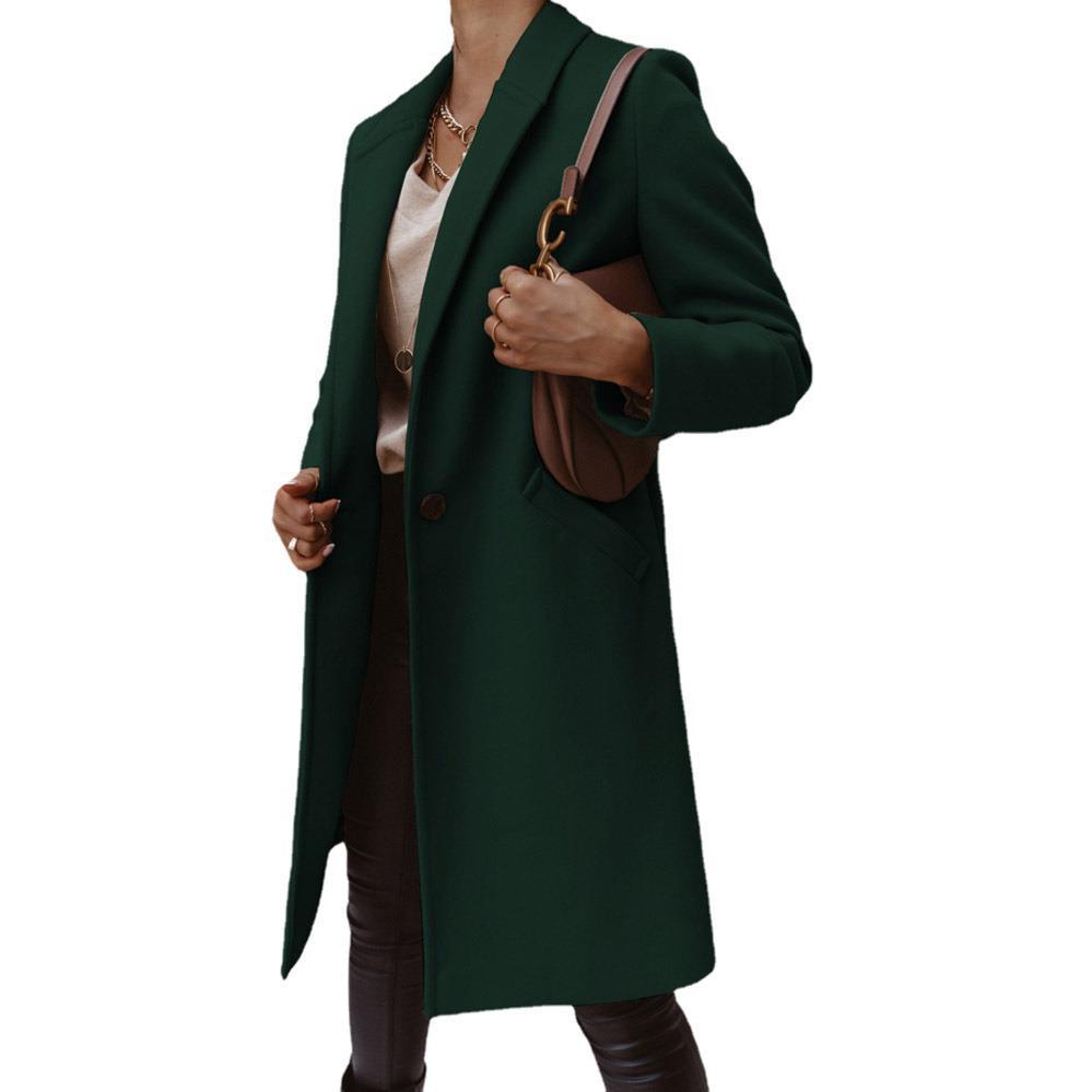 Ladies elegant oversized jacket with simple designs and practical pockets Amarae