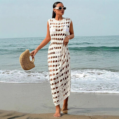 Maxi dress for women with delicate lace pattern Amarae