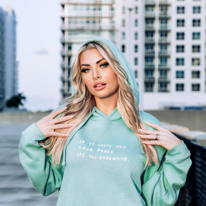 Women's hoodie with inspiring motif Lune London