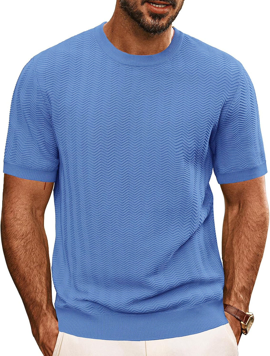 Men's structured crew neck t-shirt Lune London