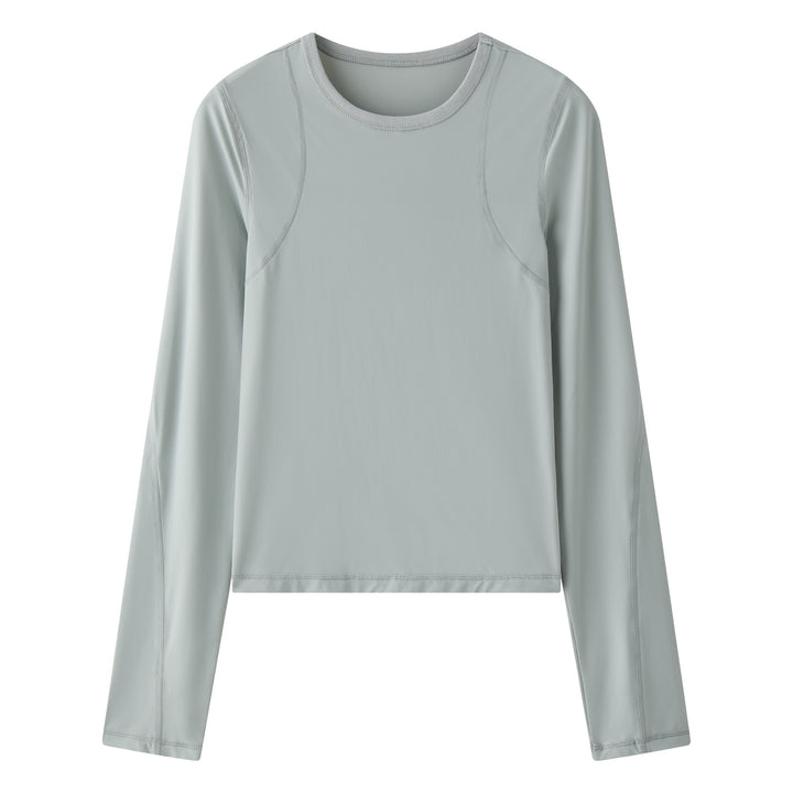 Women's Figure-Fitting Long Sleeve Functional Shirt with Thumb Hole and Stretch Seams Amarae