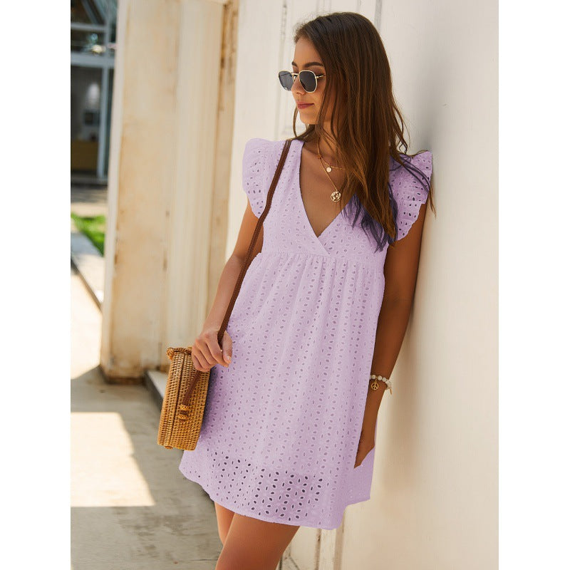 Lune London Eyelet Embroidery Summer Dress for Women