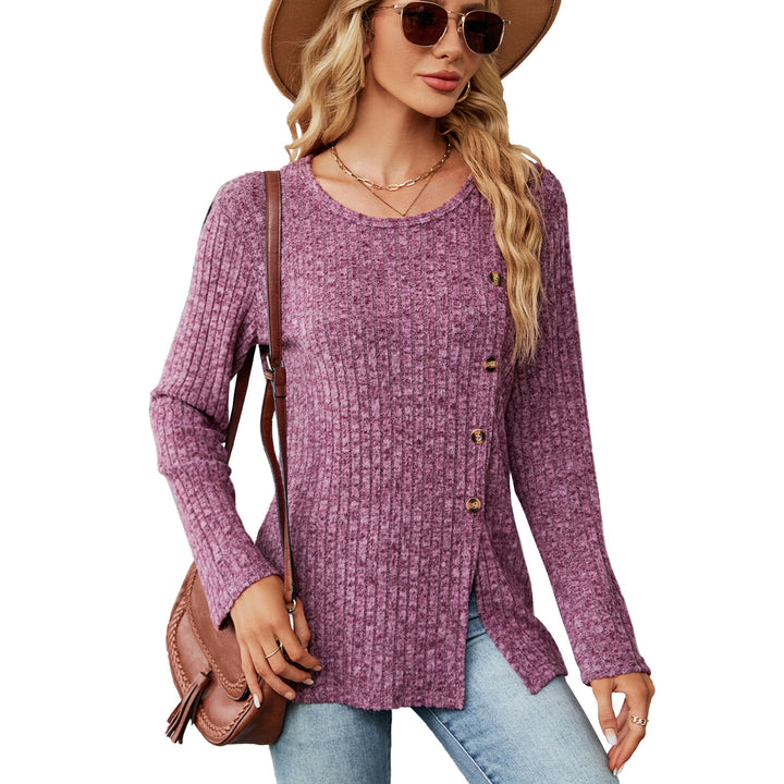 Haut en tricot à manches longues pour femmes Chic & Stil