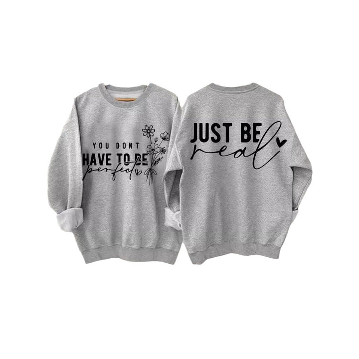 Sweat femme décontracté avec des messages inspirants Chic & Stil