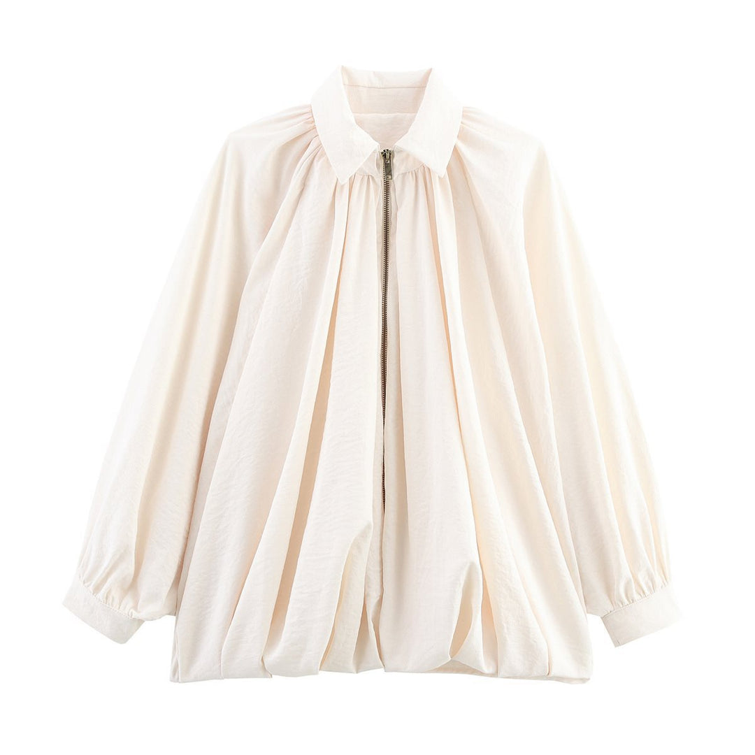 Elegant blouse for women with gathers and relaxed fit Lune London
