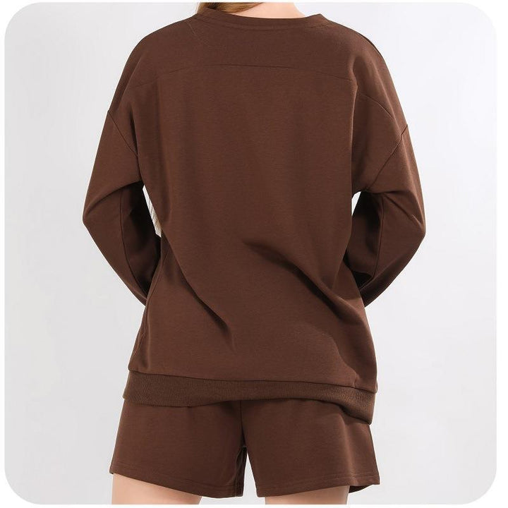 Ladies casual sweatshirt and shorts set Lune London