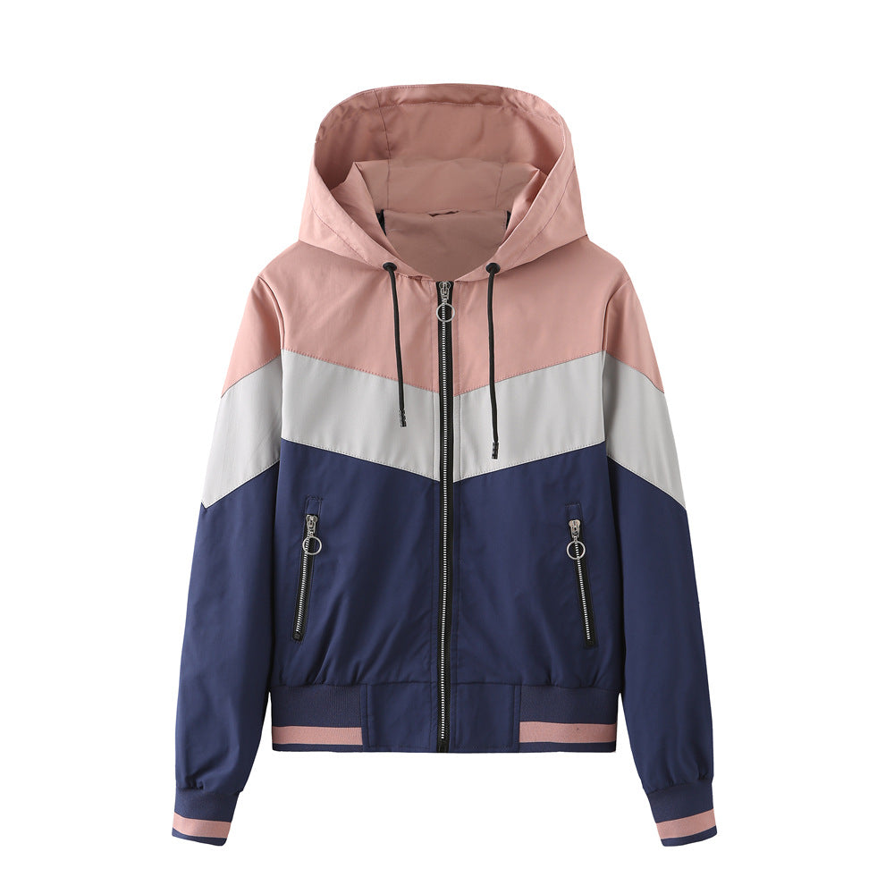 Windbreaker jacket for women with practical zip pockets Lune London