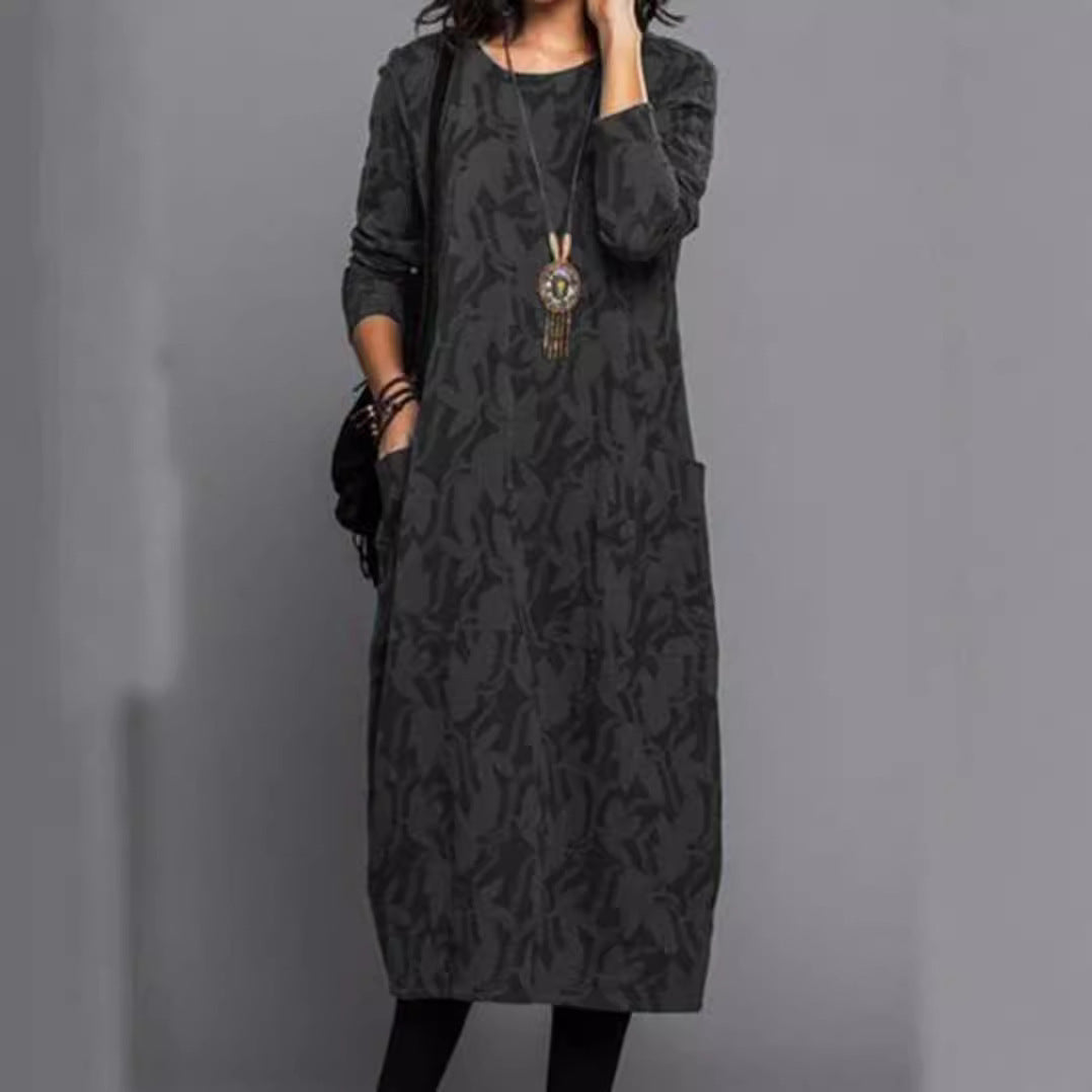 Casual long sleeve dress for women with practical pockets Lune London
