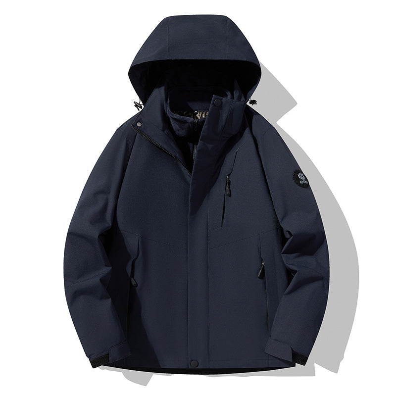 Men's triple combinable functional jacket with detachable quilted vest Amarae