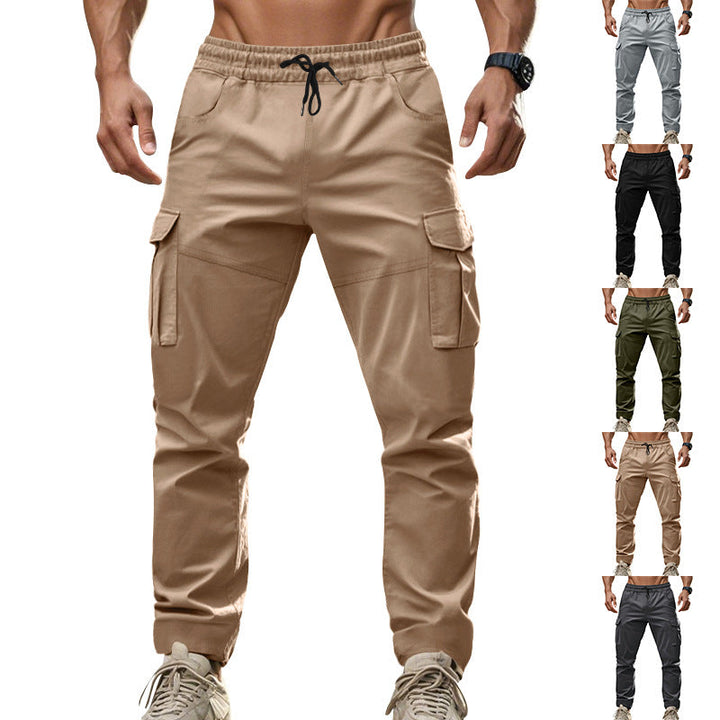 Lune London | Men's cargo pants with functional side pockets and elastic waistband