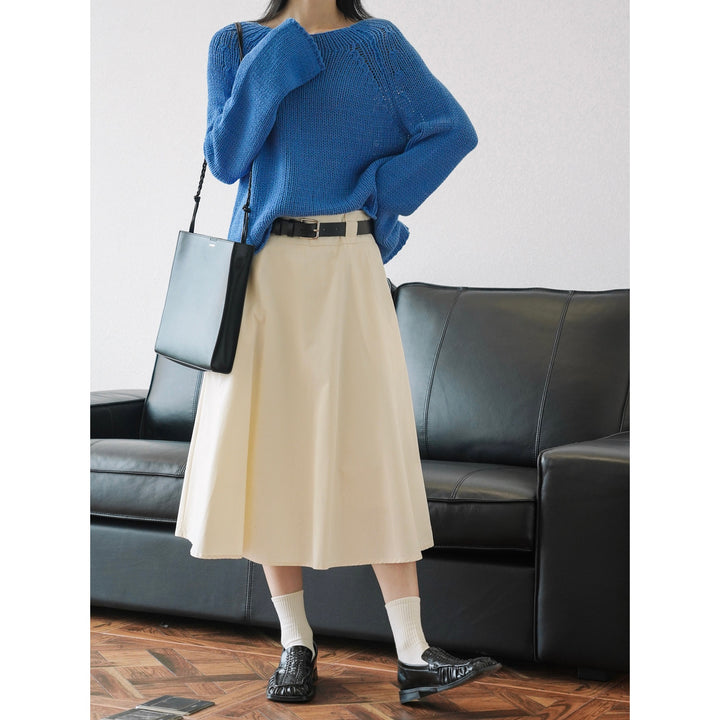 Women Braided Leather Slippers in Moccasin Look Amarae