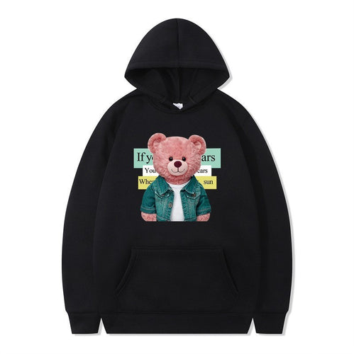 Women Hoodie with cute bear motif Chic & Stil