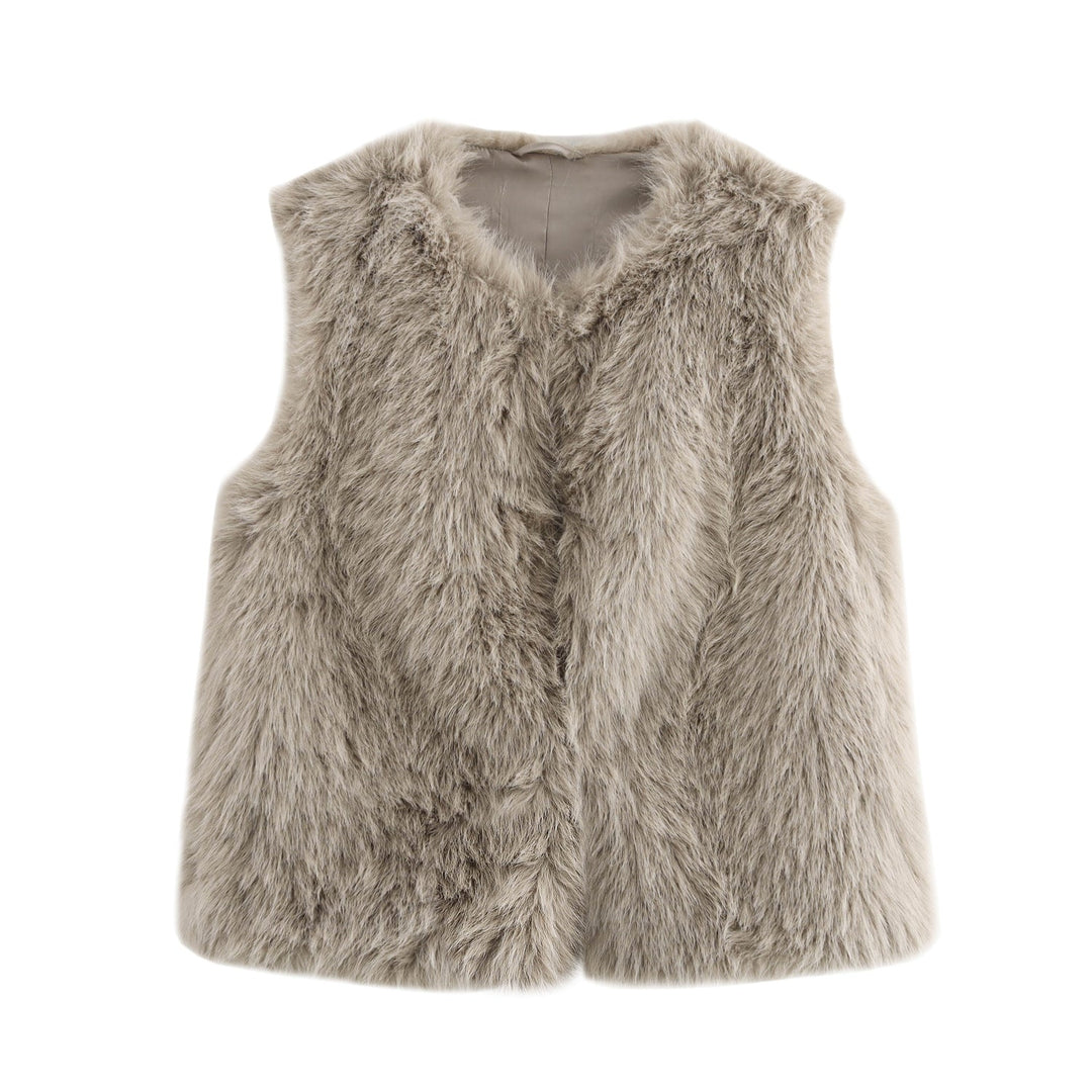 Women's Cozy Faux Fur Vest Lune London