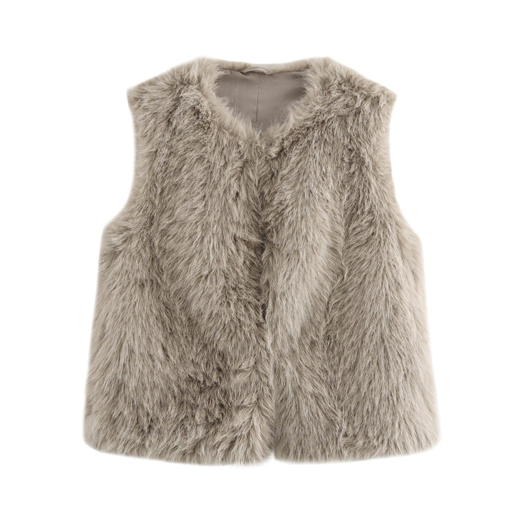 Women's Cozy Faux Fur Vest Lune London