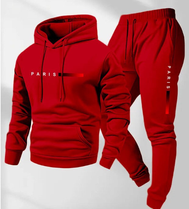 Women’s hoodie and jogging pants set with modern Paris design Chic & Stil