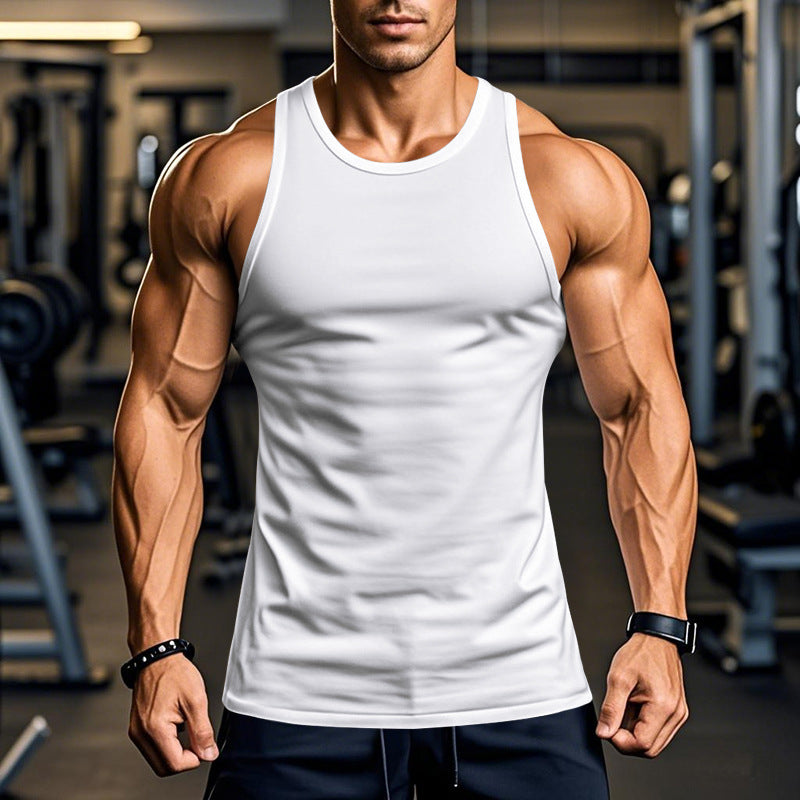 Men's training tank top in breathable functional material Amarae