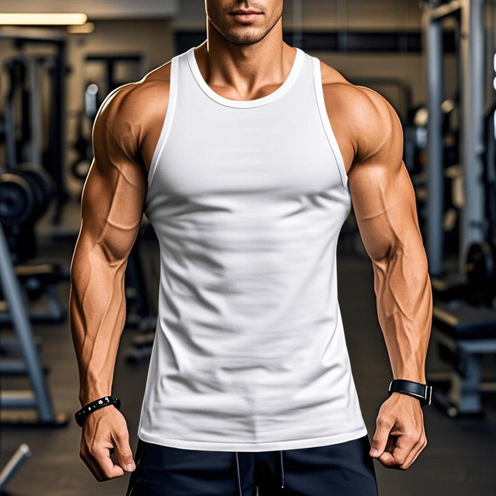 Men's training tank top in breathable functional material Amarae