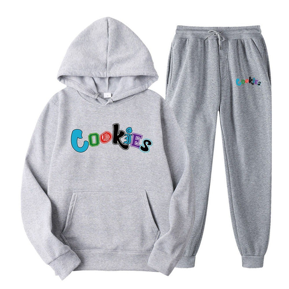 Women's Hoodie and Jogging Pants Set with Colorful Graphic Print Chic & Stil