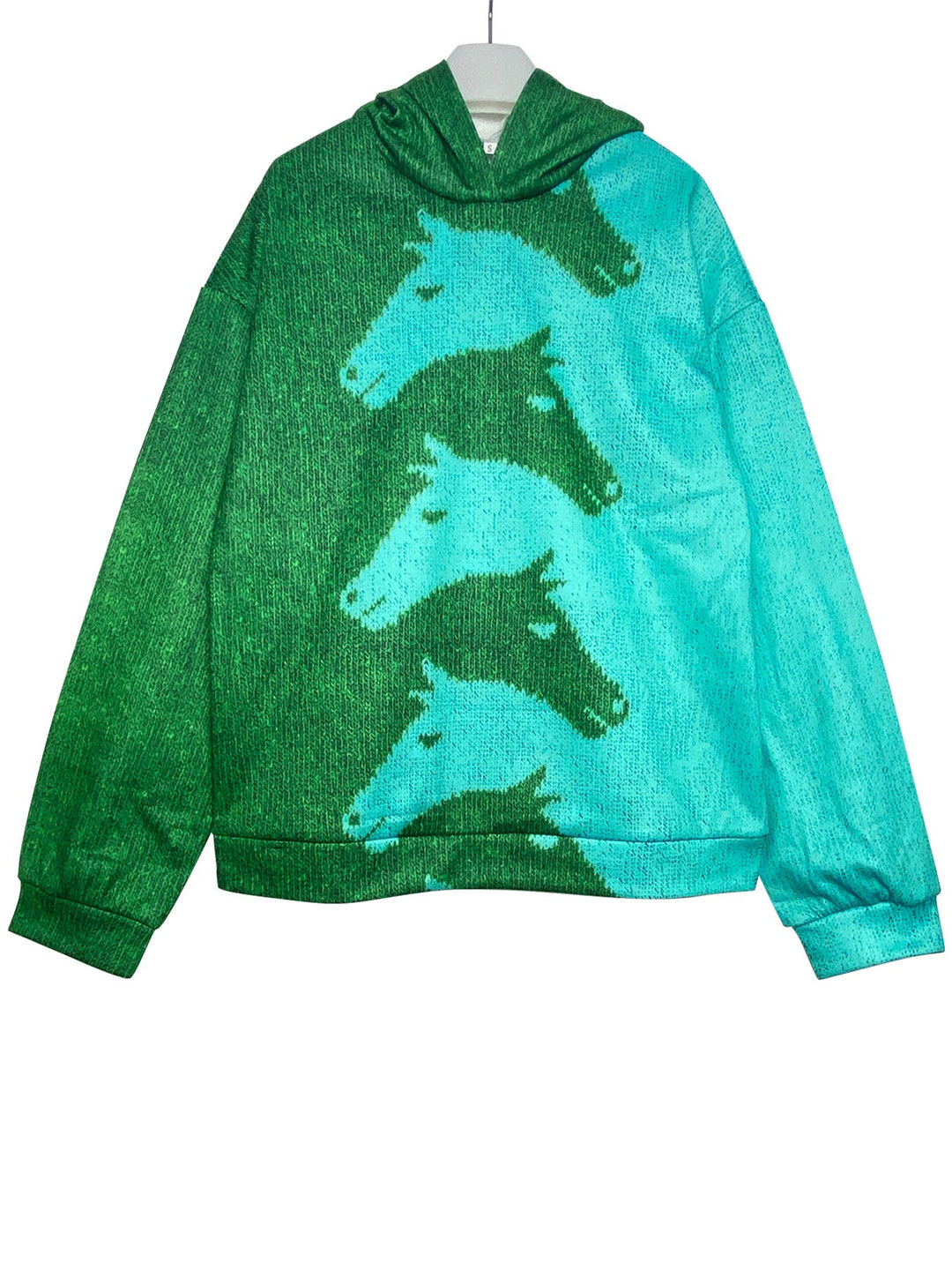 Women's Hoodie with Creative Horse Pattern and Comfortable Fit Lune London
