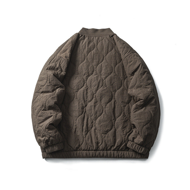 Unisex Padded Oversized Anorak Pullover with Half Snap Placket, Raglan Sleeves, and Drawstring Hem Amarae
