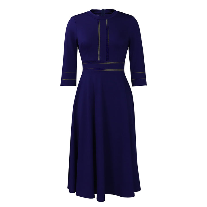 Elegant dress for women with decorative seams Lune London
