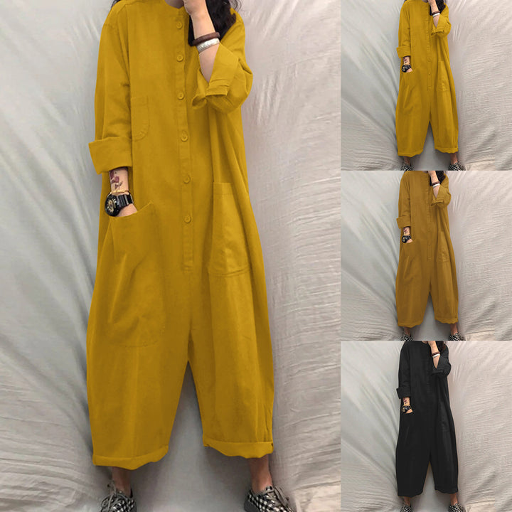 Women's jumpsuit with practical pockets and casual cut Lune London